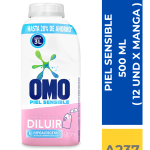 DET. OMO PIEL SENSIBLE PARA DILUIR 500 ML ( 12 UND X CAJA )
