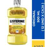 ENJUAGUE BUCAL ORIGINAL LISTERINE 500 ML (12 UND X CAJA)