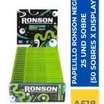 PAPELILLO RONSON NEGRO 25 UN X 50 PAPELILLOS
