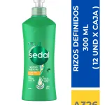 CREMA PARA PEINAR SEDAL RIZOS 300 ML ( 12 UND X CAJA )