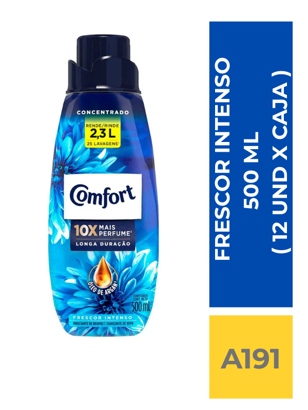 comercialboom (45) SUAVIZANTE CONFORT FRESCOR INTENSO 500 ML ( 12 UND X CAJA ) - Imagen 1