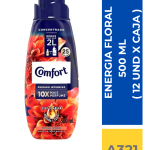 SUAVIZANTE CONFORT ENERGIA FLORAL 500 ML ( 12 UND X CAJA )