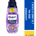 SUAVIZANTE CONFORT LAVANDA 500 ML ( 12 UND X CAJA )