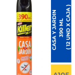 INSECTICIDA KILLER CASA Y JARDIN 390 ML ( 12 UND X CAJA )