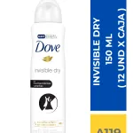 DEO.SPRAY DOVE INVISIBLE DRY 150 ML (M) ( 12 UND X CAJA )