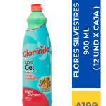 CLORO GEL CLORINDA SILVESTRE 900 ML ( 12 UND X CAJA )