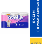 PAPEL HIGIENICO OVELLA 6 X 22 M ( 8 PACK X MANGA )