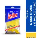 GUANTES BRILLEX TALLA L ( 12 UND X PACK )