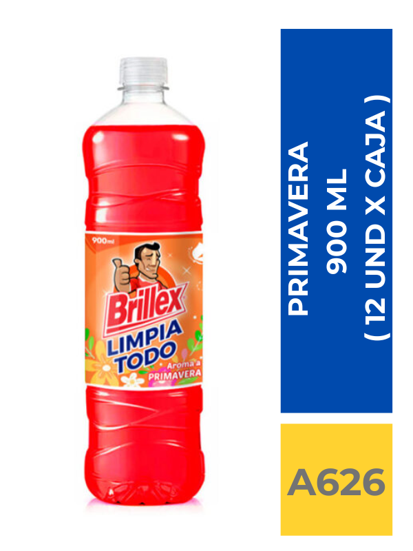 comercialboom (53) LIMPIA PISOS BRILLEX PRIMAVERA 900ML ( 12UND X CAJA ) - Imagen 1
