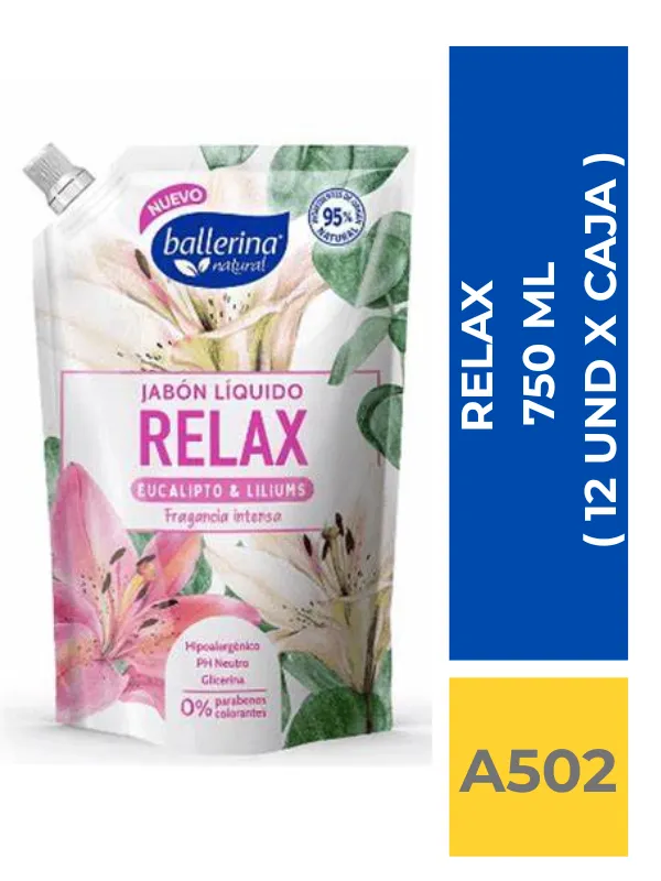 JABON DOYPACK BALLERINA RELAX 750 ML ( 12 UND X CAJA ) - Imagen 1