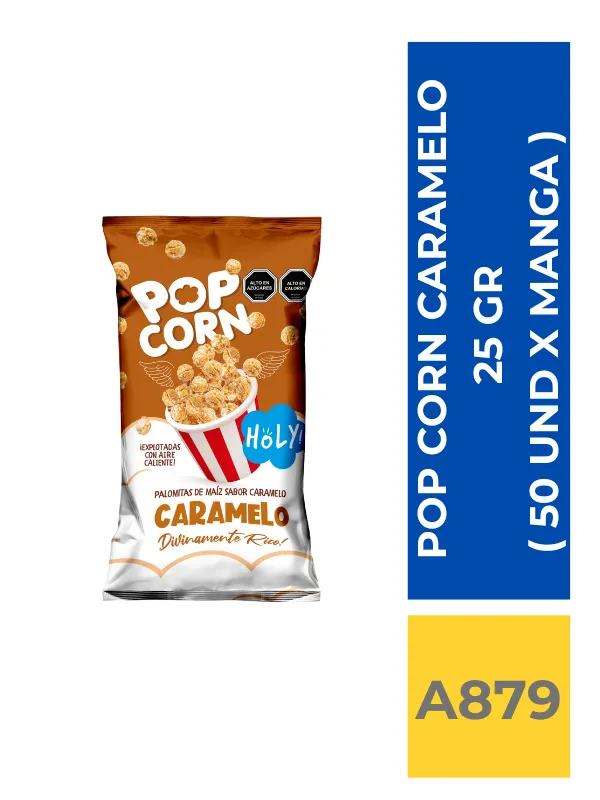 POP CORN LISTO CARAMELO 25 GR ( 50 UND X CAJA ) - Imagen 1