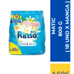 DET.POLVO RINSO 800 GR. X (18 UN X MANGA)