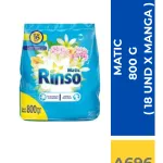 DET.POLVO RINSO 800 GR. X (18 UN X MANGA)