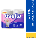 PAPEL HIGIENICO OVELLA 4 X 22 MT ( 12 PACK X MANGA )