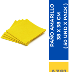 PAÑO AMARILLO MULTIUSO 38 X 38 ( 50 UND X PACK )
