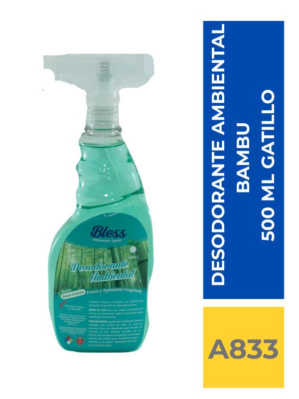 comercialboom (7) DESODORANTE AMBIENTAL BOSQUE BAMBU 500 ML GATILLO - Imagen 1