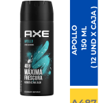 DEO.SPRAY AXE APOLLO 150 ML ( 12 UND X CAJA )