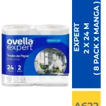 TOALLA PAPEL OVELLA 2 X 24 M (8 PACK X MANGA )