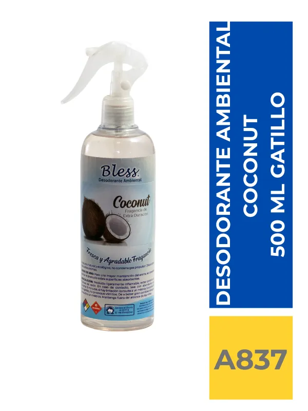 DESODORANTE AMBIENTAL COCO 500 ML GATILLO - Imagen 1