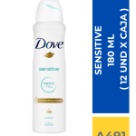 DEO.SPRAY DOVE SENSITIVE 150 ML (M) ( 12 UND X CAJA )