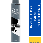 DEO.SPRAY DOVE MEN CARE INVISIBLE DRY 150 ML ( 12 UND X CAJA )