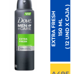 DEO.SPRAY DOVE MEN CARE EXTRA FRESH 150 ML ( 12 UND X CAJA )