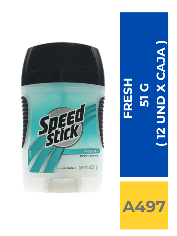 comercialboom (84) DEO.BARRA SPEED STICK FRESH 51 G ( 12UND X CAJA ) - Imagen 1