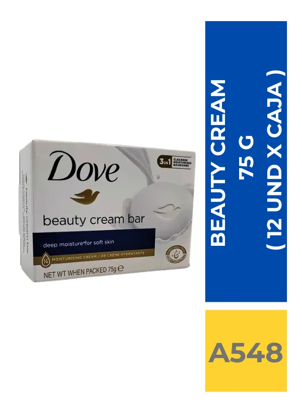 JABON BARRA DOVE BEAUTY CREAM 75 GR - Imagen 1