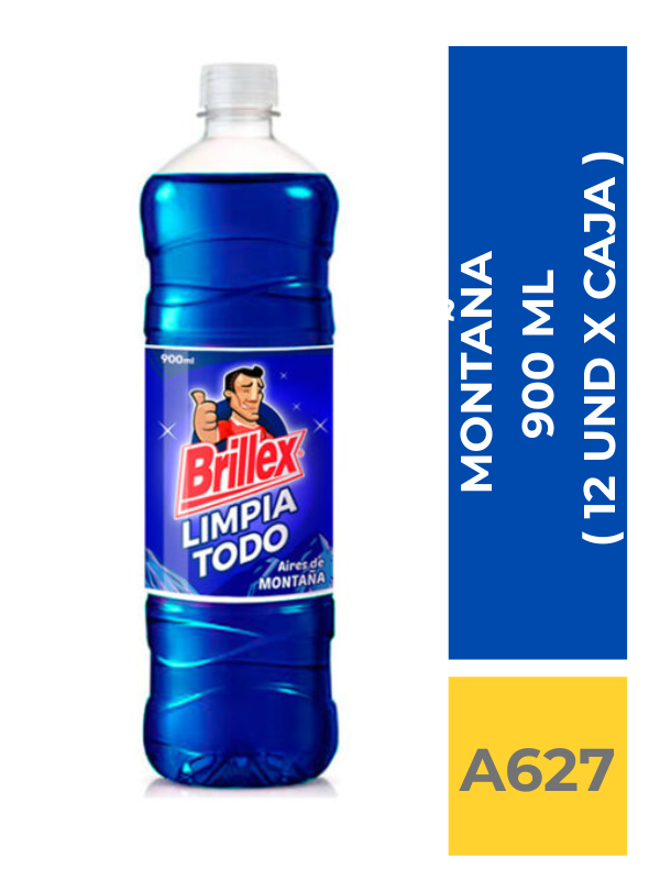 comercialboom LIMPIA PISOS BRILLEX AIRES DE MONTAÑA 900ML ( 12UND X CAJA ) - Imagen 1