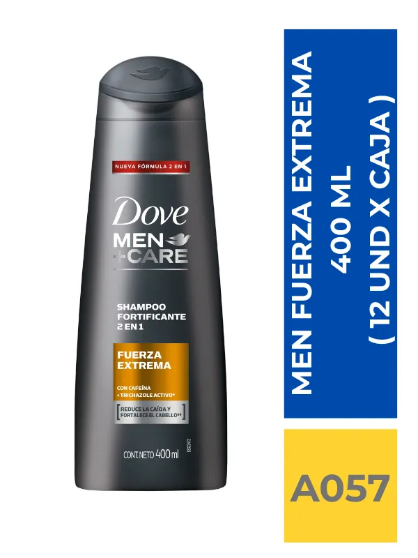 comercialboom (9) SHAMP. DOVE MEN FUERZA EXTREMA 400 ML ( 12 UND X CAJA ) - Imagen 1