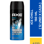 DEO.SPRAY AXE ICE CHILL 150 ML ( 12 UND X CAJA )