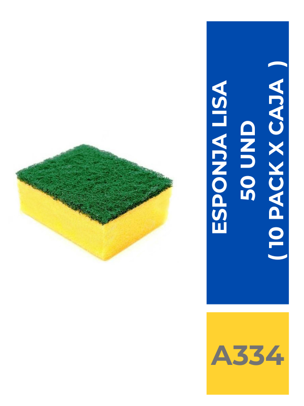 comercialboom ESPONJA LISA BRILLEX ( 50 UND X MANGA ) - Imagen 1