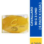 Jabón Glicerina 90 gr x 3 unidades ( 6 pack por caja)