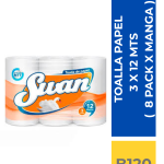 TOALLA PAPEL SWAN 3X12 MTS 1 MANGA