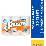 TOALLA PAPEL SWAN 3X12 MTS 1 MANGA